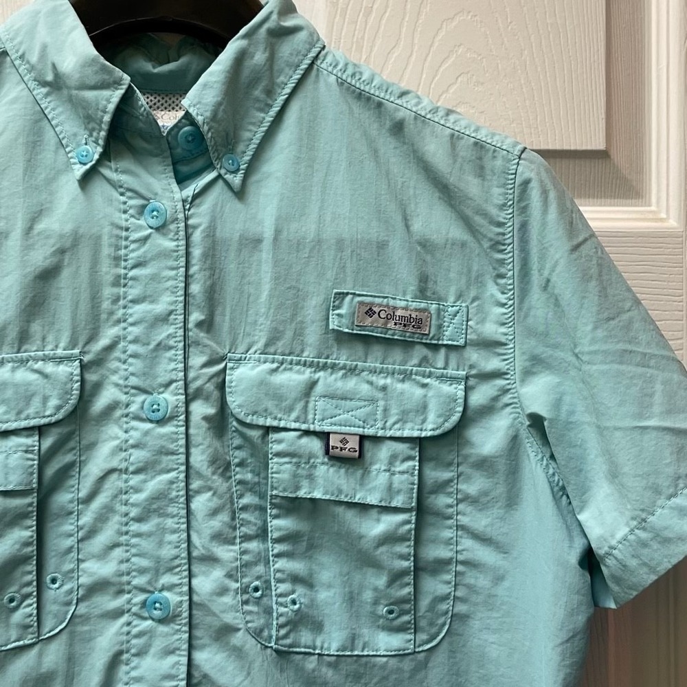 Columbia Shirt Women's Small Fishing Vented Long Sleeve Button Up Outdoors Camp